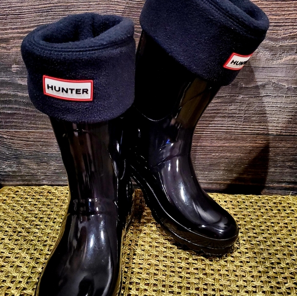 Hunter Shoes - Hunter Boots Orig. Short and Gloss Black